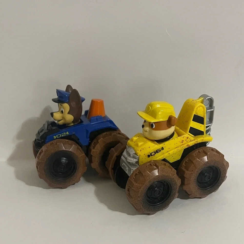 Paw Patrol Chase And Rubble Muddy Monster Truck Rescue Racers